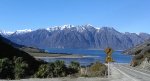 2016 Lake Hawea With Road And Sign 500px Wide Cropped