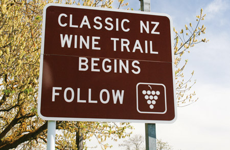 The Classic New Zealand Wine Trail - just follow the signs