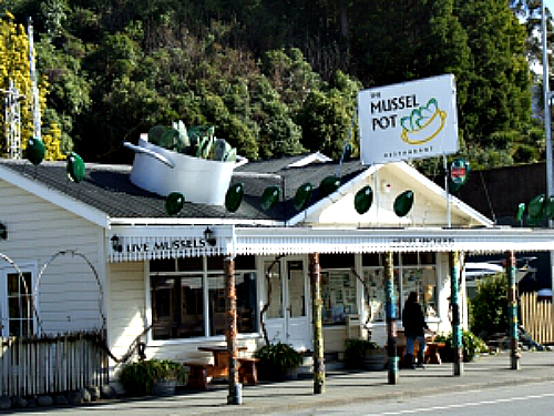 The quirky Mussel Pot at Havelock