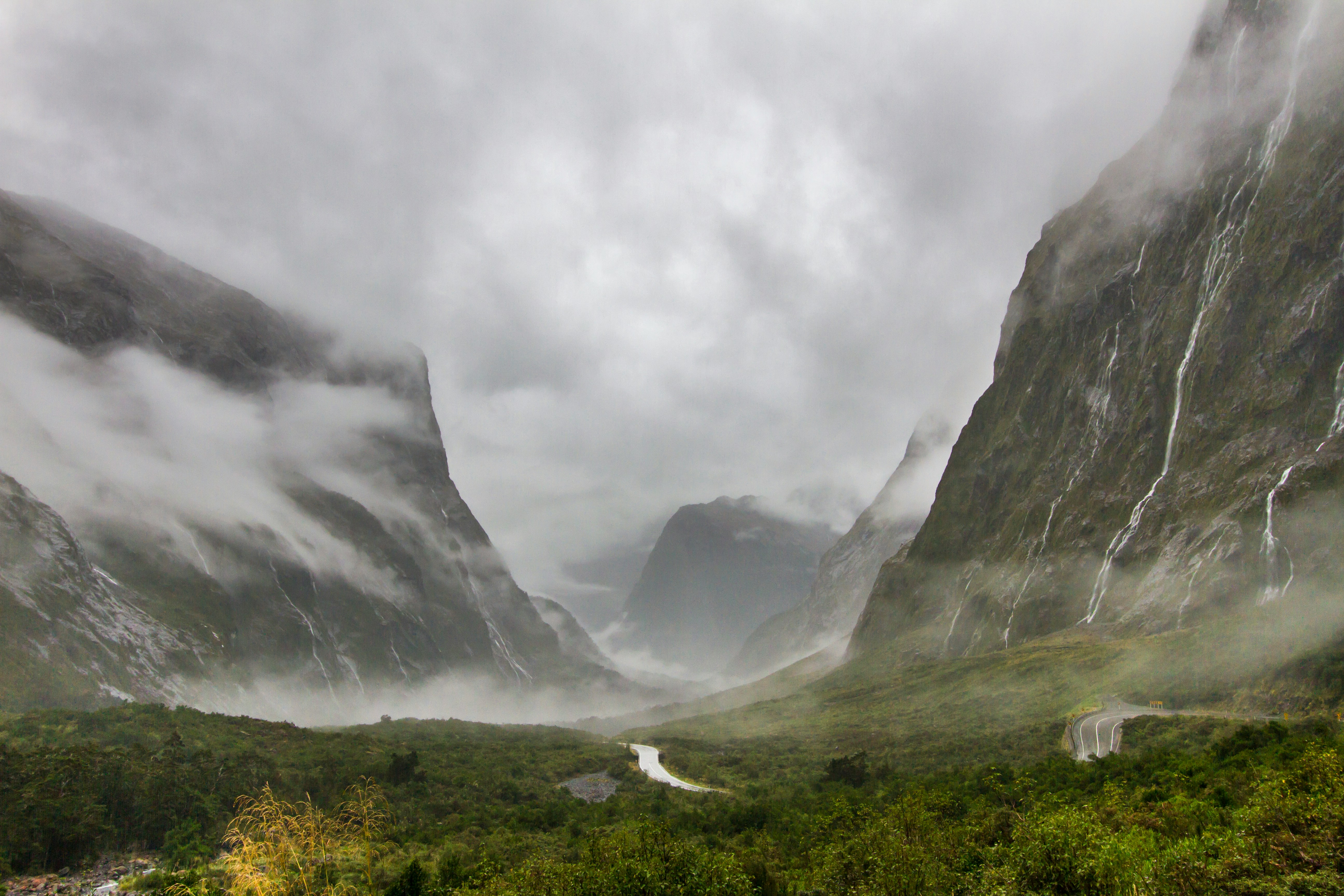 The view after exiting the Homer Tunnel on the Milford Sound end. Pic courtesy Adam Edgerton and Unsplash