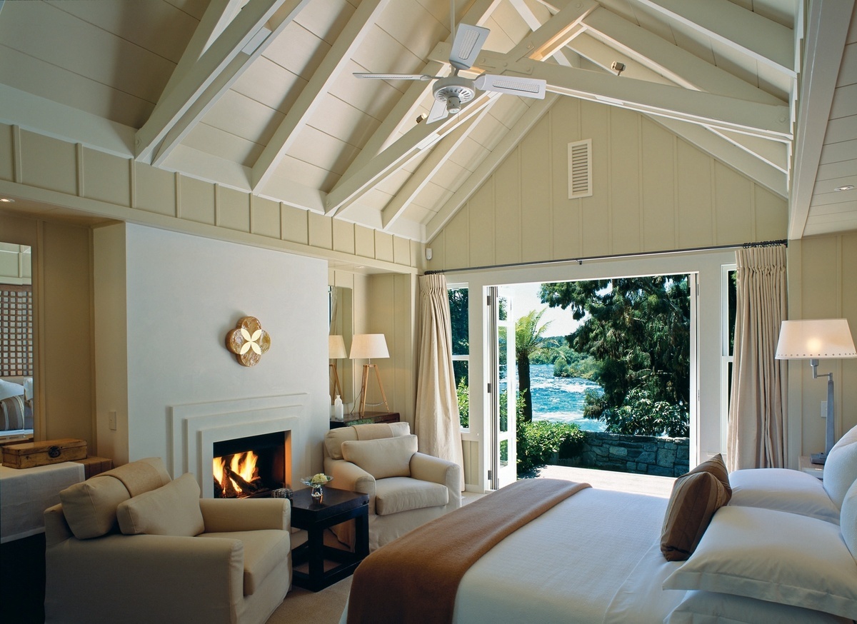 Two of the suites at Huka Lodge overlook the Waikato River - image courtesy Huka Retreats