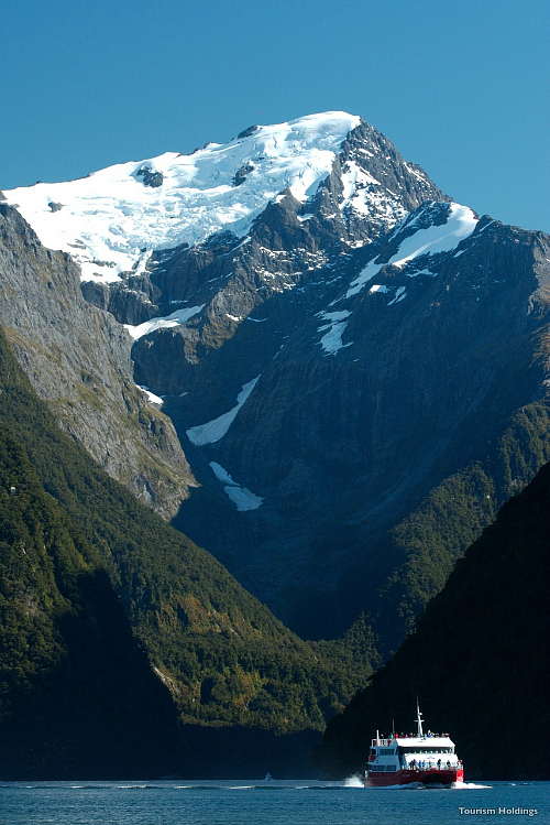 Mitre Peak in Milford Sound. Image courtesy Tourism Holdings