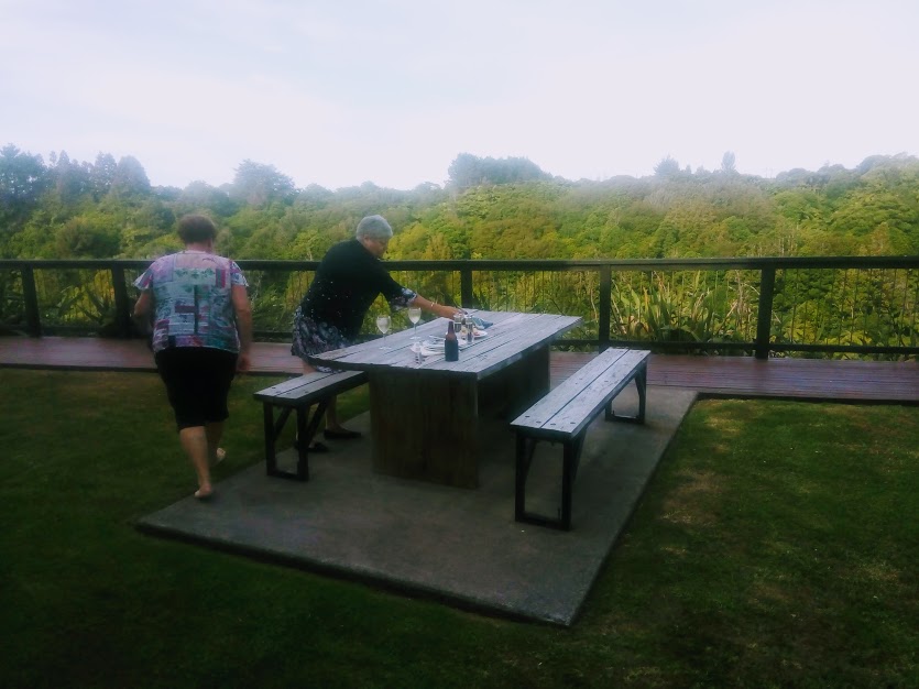 Outdoor dining at One Burgess Hill New Plymouth