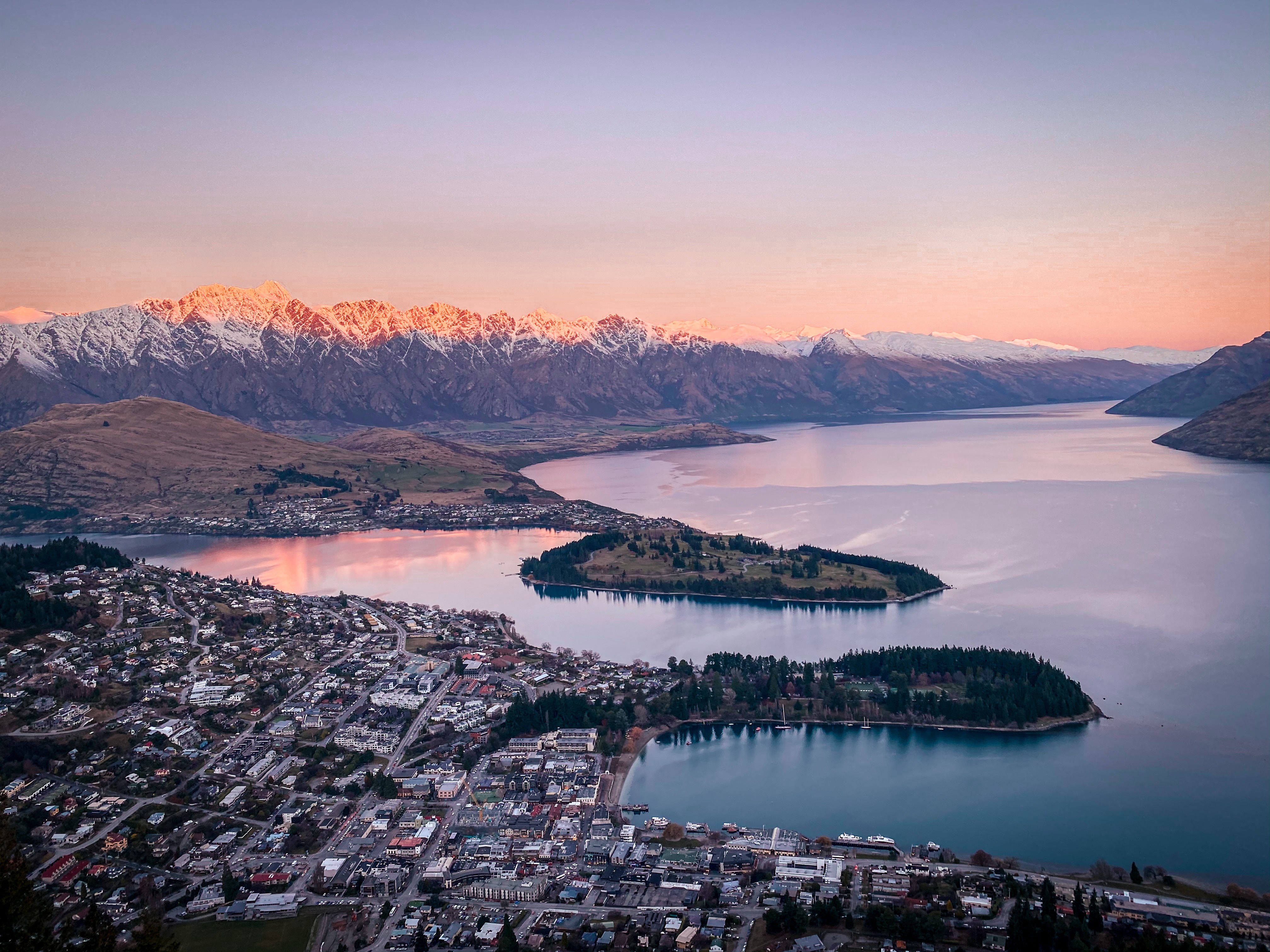 Queenstown from Bob's Peak. Image courtesy Peter Luo and unsplash