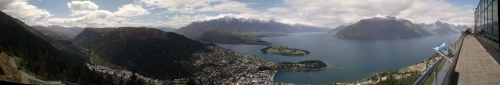 Queenstown panorama from the Skyline Gondola viewing deck
