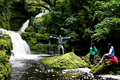 Stunning McLean Falls in the Catlins, Southland