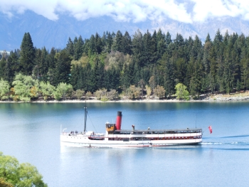 The historic TSS Earnslaw on Lake Wakatipu
