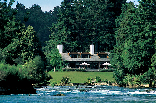 Luxury at Huka Lodge - what a location.