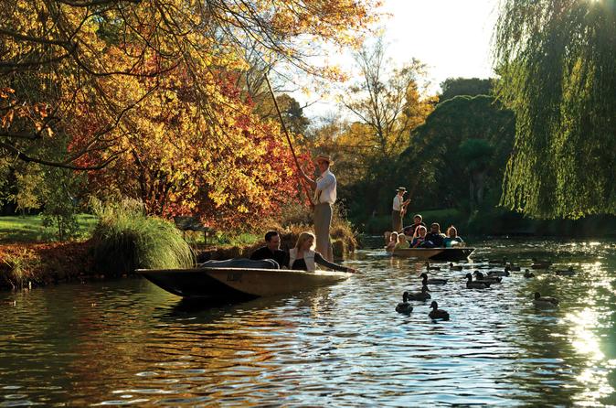 Punting on the Avon in Christchurch. What a relaxing way to begin your New Zealand adventure. Click for more information.