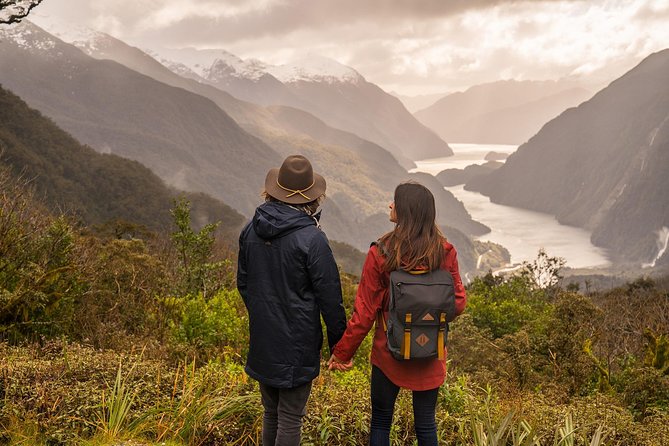 Looking down into Doubtful Sound. Click to read about a tour from Queenstown