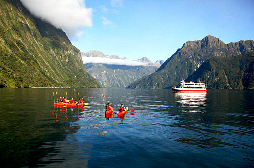 Kayaking on Milford Sound - click to learn more