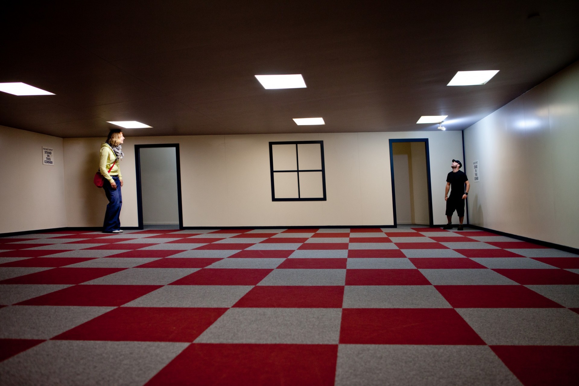 The Ames Illusion Room at Wanaka's Puzzling World. Image courtesy Puzzling World