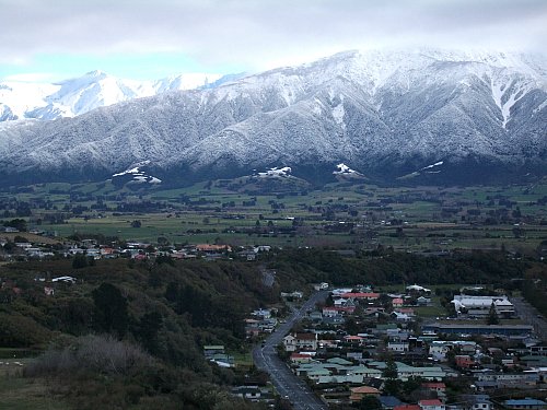 The stunning Kaikoura countryside on a cool winter's day