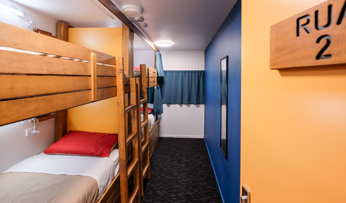 Modern, clean dorm room at Haka Lodge Paihia