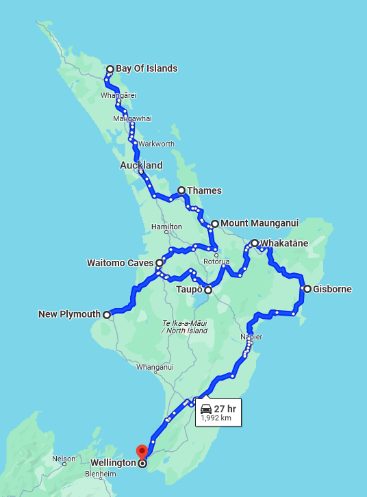 Itinerary 9 New Route Map Feb 2024