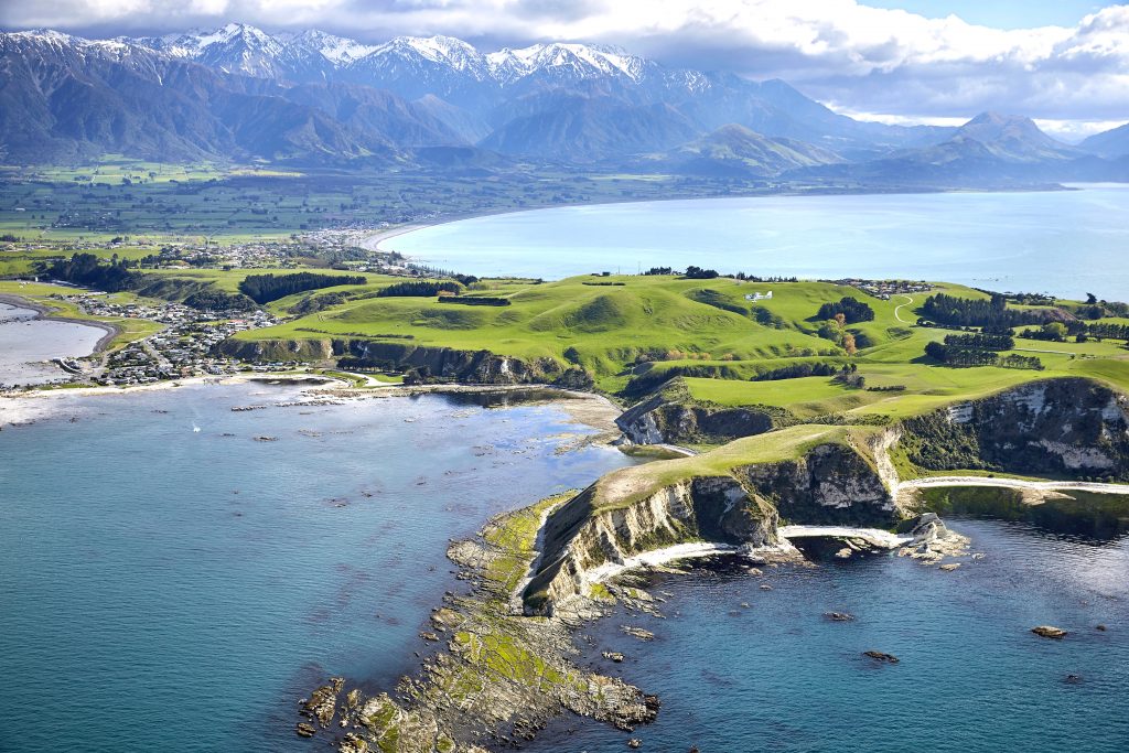 Kaikoura on the South Island's east coast, north of Christchurch