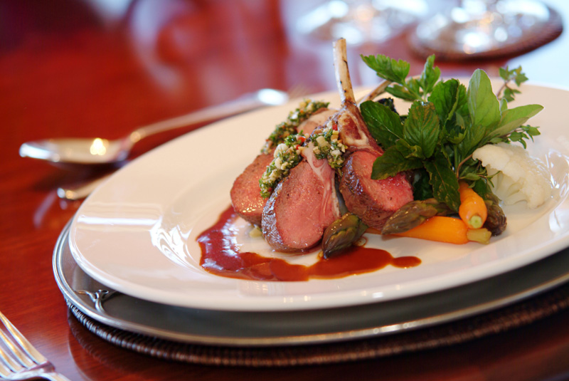 World class cuisine at Lake Taupo Lodge - pic courtesy Lake Taupo Lodge