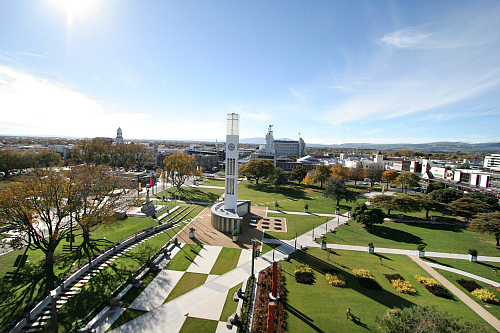 Manawatu New Zealand - picture of The Square in Palmerston North - picture courtesy manawatunz.co.nz