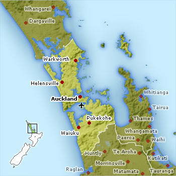 Auckland location map