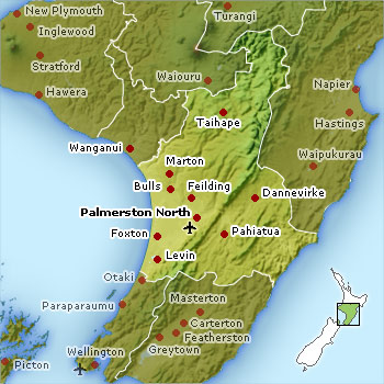 Map of the Manawatu