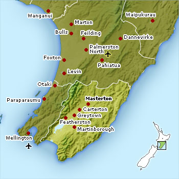 Wairarapa location map