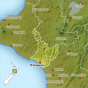 Whanganui Location Map