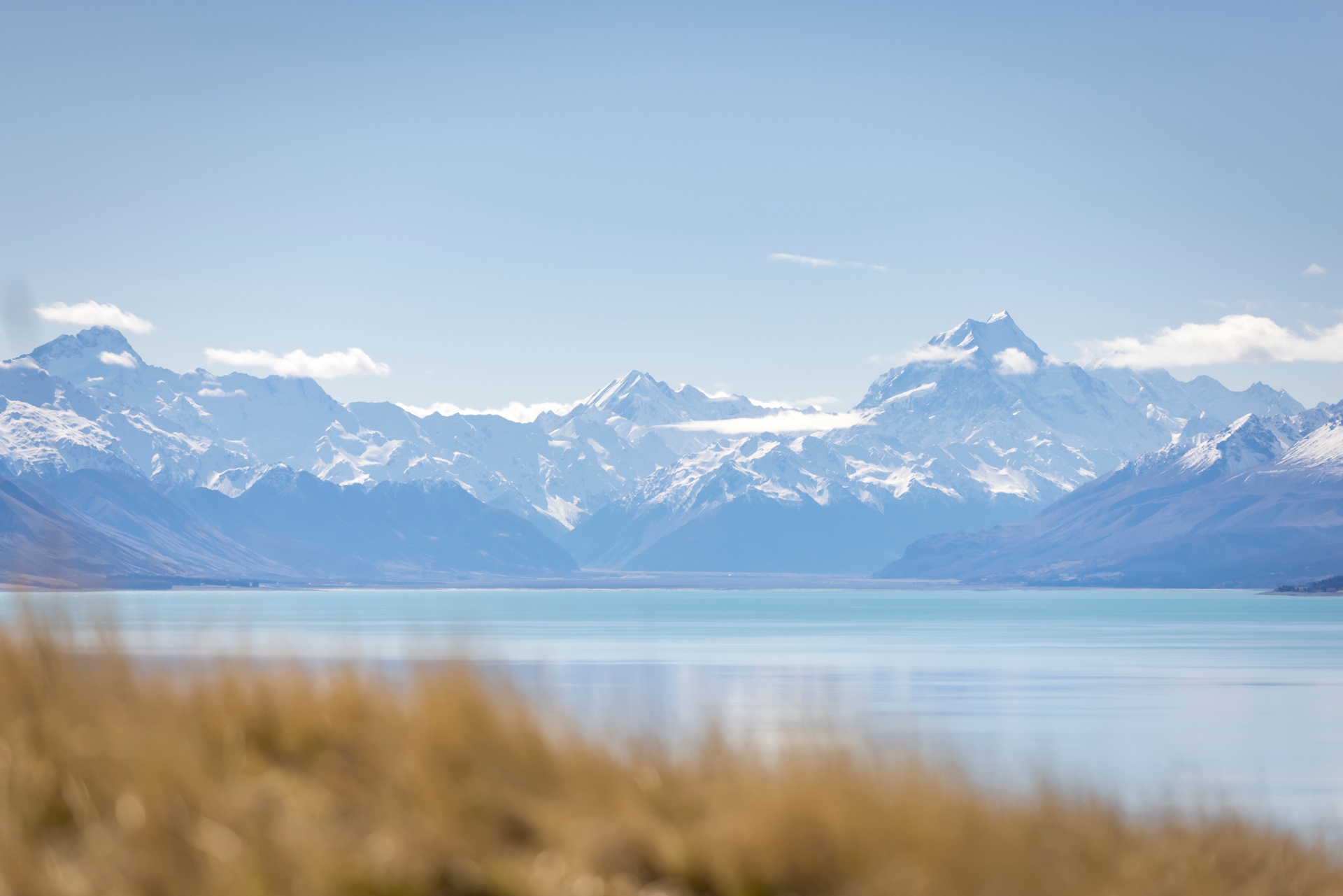 Looking over Lake Pukaki towards Aoraki Mt Cook and the Southern Alps. Image courtesy Miles Holden.