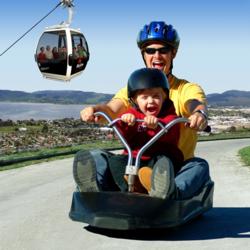 Family fun at the Rotorua luge and gondola - picture courtesy skyline.co.nz