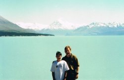 Tim and I at Lake Pukaki way back in 1999