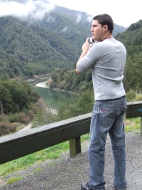 Our son Tim at the Buller River