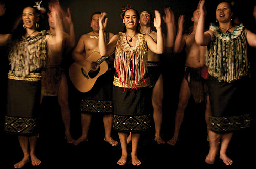 A Maori cultural performance at Auckland Museum