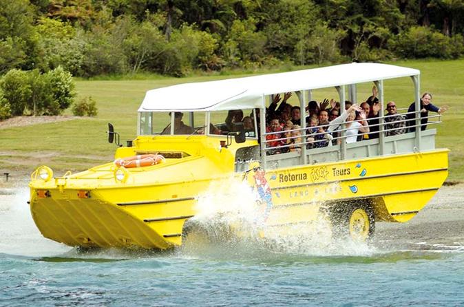 Rotorua Duck Tours are a great way to see the sights in Rotorua